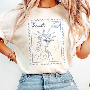 Resist Shirt Statue of Liberty Shirt, Tarot Card T Shirt For Women, Resist Tshirt Feminist Gift, Equality Resist T-Shirt, Feminist Shirt