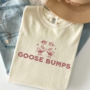 Silly Goose Shirt, Goose Bumps Western Silly Goose On the Loose Retro Meme Tshirt, Goose Gift For Animal Lover, Comfort Colors® Goose Tee
