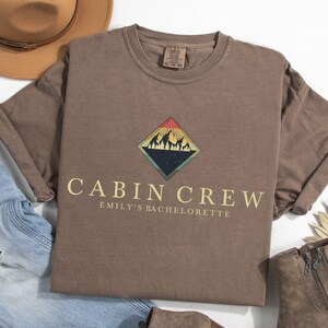 Camp Bachelorette Shirt, Cabin Crew Before I Do Retro Custom Group Bachelorette Party Shirts, Camping Bach Tees, Lake Bridal Party Gifts