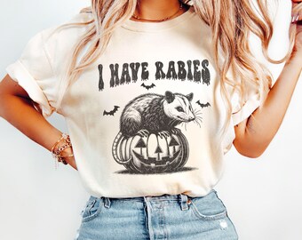 Opossum Shirt, Halloween Comfort Colors® Retro Possum Tee, Funny Animal Lover Gift, Vintage Fall Crewneck Opossum Tshirt, Cute Animal Gifts