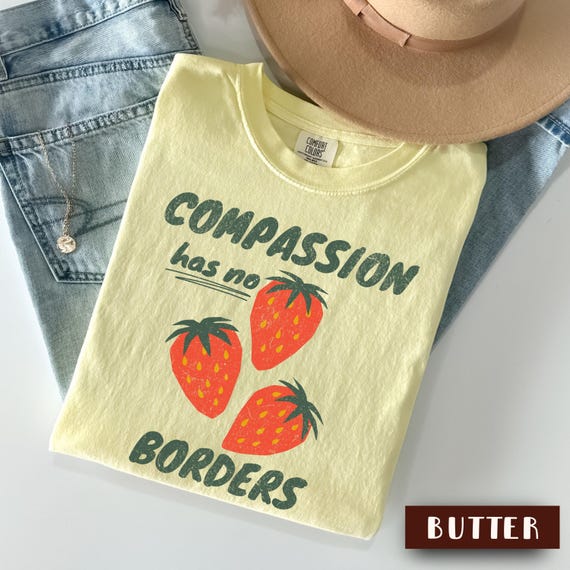 Human Rights Shirt, Abolish ICE Pro Immigration Comfort Colors® Anti Trump Tee, Anti Fascism Anti ICE Cat Immigrant Protest Tee Gift