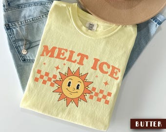 Shirt Melt ICE, retro afschaffing ICE Pro Immigration Comfort Colors® Human Rights T-shirt, anti-fascisme immigrant cadeau, leuk liberaal protest-T-shirt