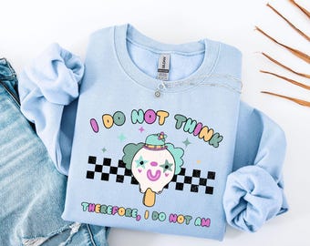 Bluza Clowncore, zabawny retro Clowncore Kidcore Pastel Circus Clown Sweater, zabawne ubrania Clowncore, prezent dla klauna, ubrania Clowncore