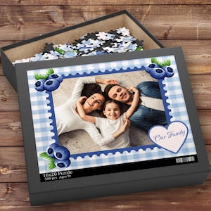 Personalized Photo Puzzle, Custom 500 Piece Jigsaw Puzzle Gift, Custom Picture Puzzle Anniversary Wedding Birthday Pet Gifts, Unique Gift