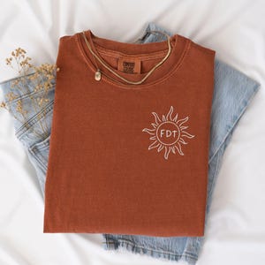 Fdt Shirt, Embroidered Fdt Subtle Anti Trump Sun Shirt, F Donald Trump Liberal Tee, Anti MAGA Feminist Tshirt, Subtle Fdt Protest Gift