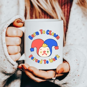 Clowncore Tasse, Lustiger Clown Kern Kidcore Zirkusclown Tasse, lustiges Meme Clowncore Dekor, Clown Geschenk, Dumme Kidcore Clown Geschenke