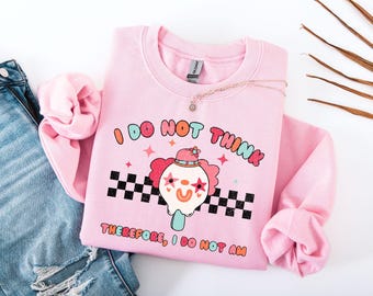 Bluza Clowncore, zabawny retro Clowncore Kidcore Pastel Circus Clown Sweater, zabawne ubrania Clowncore, prezent dla klauna, ubrania Clowncore