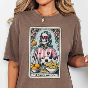 Soccer Mom Gameday Shirt, Funny Tarot Card Snack Soccer Mama Comfort Colors Tshirt, Gift For Soccer Mom, Soccer Season Gifts, Soccer T Shirt