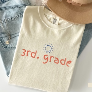 Third Grade Teacher Shirt, Back To School Cute 3rd Grade Teacher Tee, Grade Level Teacher Appreciation TShirt, Elementary School Gift
