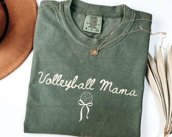 Camiseta de mamá de voleibol, camiseta retro de mamá de voleibol Comfort Colors®, camiseta de mamá de voleibol, regalo para el Día de la Madre de mamá de voleibol