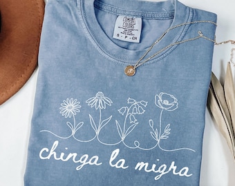 Camiseta Chinga La Migra, camiseta pro inmigración, camiseta política "Abolir ICE", camiseta de derechos humanos, derechos civiles e igualdad, camiseta feminista