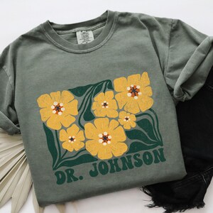 Custom Phd Graduation Shirt, Personalized Phd Gift, Doctorate Phd Graduation Gifts, Doctoral Floral Shirts For PhD Student, Gift For Her
