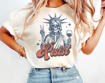 Liberty Inspired Unisex T-shirt, Retro Design Resistance Tee, Casual Shirt for Activists, Gift for Freedom Lovers, Statement Apparel