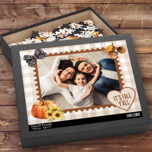 Personalized Photo Puzzle, Custom 500 Piece Jigsaw Puzzle Gift, Custom Picture Puzzle Anniversary Wedding Birthday Pet Gifts, Unique Gift