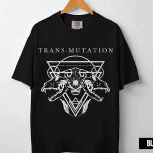 Goth Trans Gender T-shirt, Comfort Colors® Transgender Häxa Gåva, Punk Grunge Subtil Trans Pride Gåva, Söt Gotisk Retro T-shirt, Gåva För Trans