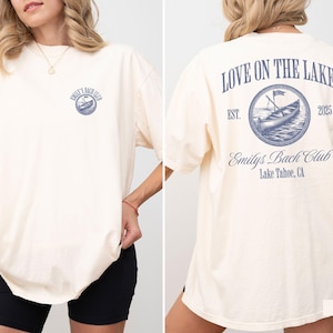 Lake Bachelorette Shirt, Love On The Lake Comfort Colors Custom Camp Bach Party Shirts, Camping Girls Trip Bridal Gifts, Hiking Bach Tees