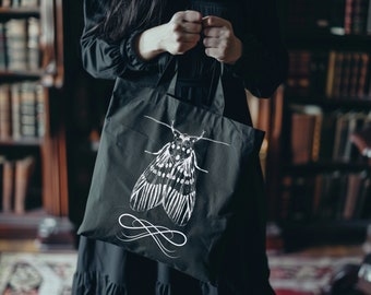 Motte Tote Bag, gruselige Fee, Grunge gruselige Gothic Motte Tote Bag
