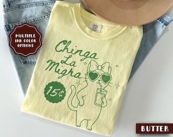Camiseta Chinga La Migra, Abolir ICE, Pro Inmigración, Colores Cómodos®, Derechos Humanos, Antifascismo, Anti ICE, Regalo Divertido para Inmigrantes