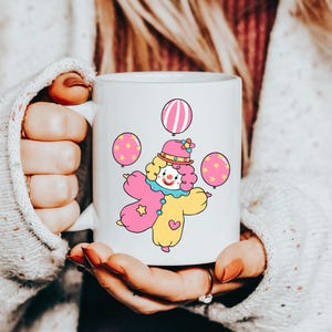 Clowncore Tasse, Lustiger Clown Kern Kidcore Zirkusclown Tasse, lustiges Meme Clowncore Dekor, Clown Geschenk, Dumme Kidcore Clown Geschenke