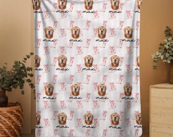 Benutzerdefinierte Haustier Foto-Decke, personalisierte Haustier Gesicht Portrait Bild Decke mit Haustierfoto, Hund Katze Mutter Bild Decke Haustier Foto niedliches Geschenk