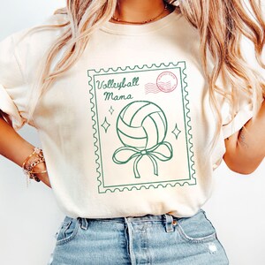 Volleyball Mom Shirt, Comfort Colors® Volleyball Mom Retro T-shirt, Volleyball Mama Tee, Mothers Day Volleyball Team Mama Tshirt Gift