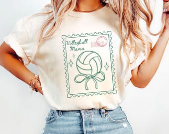 Camiseta de mamá de voleibol, camiseta retro de mamá de voleibol Comfort Colors®, camiseta de mamá de voleibol, regalo para el Día de la Madre de mamá de voleibol