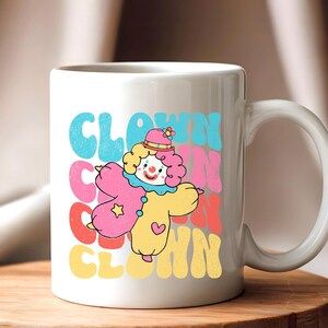 Clowncore Tasse, Lustiger Clown Kern Kidcore Zirkusclown Tasse, lustiges Meme Clowncore Dekor, Clown Geschenk, Dumme Kidcore Clown Geschenke