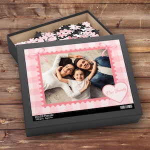 Personalized Photo Puzzle, Custom 500 Piece Jigsaw Puzzle Gift, Custom Picture Puzzle Anniversary Wedding Birthday Pet Gifts, Unique Gift