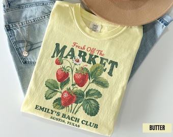Fresh Off The Market Custom Bachelorette Shirt, She's Off The Market Theme Bachelorette Party Comfort Colors Bridal Shower Group Tees
