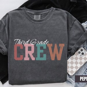 Third Grade Crew Teacher Shirt, Back To School 3rd Grade Teacher Group Tee, Grade Level Teacher Appreciation TShirt, Elementary School Gift