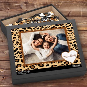 Personalized Photo Puzzle, Custom 500 Piece Jigsaw Puzzle Gift, Custom Picture Puzzle Anniversary Wedding Birthday Pet Gifts, Unique Gift