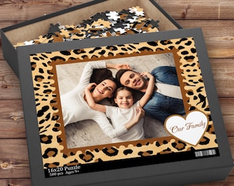 Casse-tête photo personnalisé, cadeau personnalisé de 500 pièces, casse-tête photo personnalisé, anniversaire de mariage, cadeau d'animal de compagnie, cadeau unique