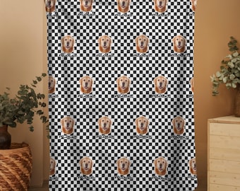 Benutzerdefinierte Haustier Foto-Decke, personalisierte Haustier Gesicht Portrait Bild Decke mit Haustierfoto, Hund Katze Mutter Bild Decke Haustier Foto niedliches Geschenk