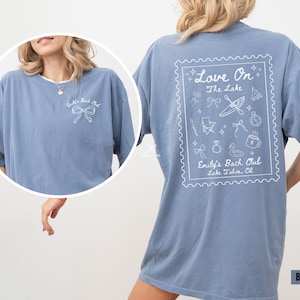 Lake Bachelorette Shirt, Love On The Lake Comfort Colors Custom Camp Bach Party Shirts, Camping Girls Trip Bridal Gifts, Hiking Bach Tees