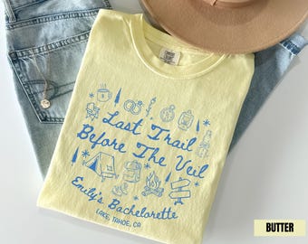 Camp Bachelorette Shirt, Cabin Crew Before I Do Retro Custom Group Bachelorette Party Shirts, Camping Bach Tees, Lake Bridal Party Gifts