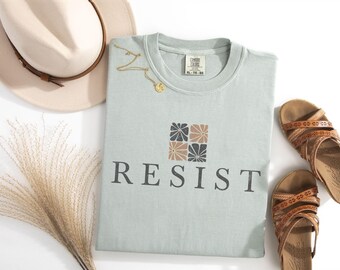 Resist T shirt, Political Shirts, Protester Shirts, Anti Trump Shirt, Rebel T Shirt, Cool Shirt, Womens Graphic Tees, Womens Resist Shirt