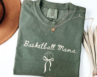 T-shirt de basket-ball pour maman, T-shirt de basket-ball Mama Comfort Colors® Gameday, T-shirt de basket-ball rétro pour la fête des mères, cadeau de l'ère des mamans de basket-ball