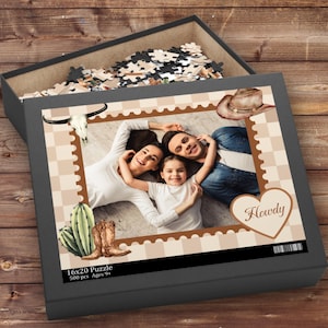 Personalized Photo Puzzle, Custom 500 Piece Jigsaw Puzzle Gift, Custom Picture Puzzle Anniversary Wedding Birthday Pet Gifts, Unique Gift