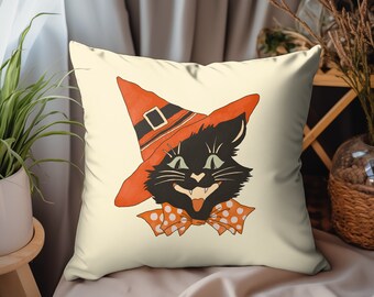 Halloween Katze Kissen-Dekor, Herbst-Kürbis Kissen gruselige niedlichen Herbst Kissen Halloween-Dekor Indoor-Herbst-Dekor