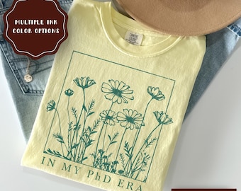 Chemise personnalisée de remise de diplôme de doctorat, jolie chemise de doctorat, joli cadeau de remise de diplôme de doctorat, t-shirt de doctorat, cadeau de remise de diplôme de doctorat pour étudiant en doctorat, cadeau pour elle