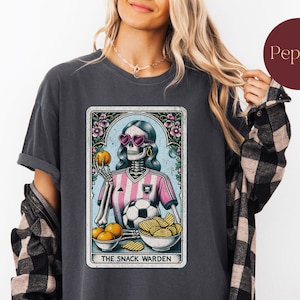Soccer Mom Gameday Shirt, Funny Tarot Card Snack Soccer Mama Comfort Colors Tshirt, Gift For Soccer Mom, Soccer Season Gifts, Soccer T Shirt