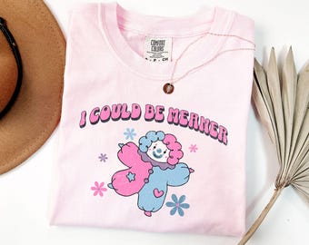 Clowncore Clothing, Funny Comfort Colors® Retro Clowncore Kidcore Pastel Circus Clown Shirt, Funny Meme Clowncore Clothes, Clown Gift