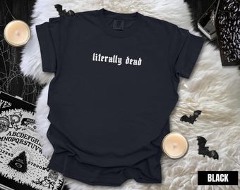 Goth Shirt, Trad Goth Clothes, Punk Grunge Comfort Colors Witchy Shirt, Dark Aesthetic Retro Bat Tee, Gift For Goth Girl, Womens Shirt