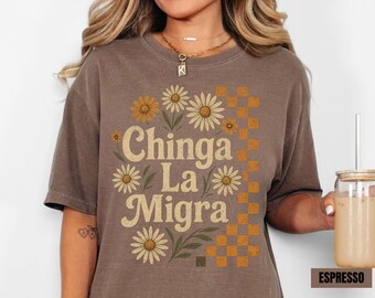Maglietta Chinga La Migra, T-shirt pro immigrazione, Maga anti-Ice Maga, fascismo repubblicano, diritti umani, anti-deportazione, diritti civili, uguaglianza