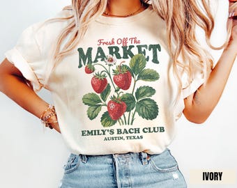 Fresh Off The Market Custom Bachelorette Shirt, She's Off The Market Theme Bachelorette Party Comfort Colors Bridal Shower Group Tees