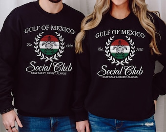 Retro Golf van Mexico-sweater, Gulf Coast-trui cadeau voor Mexico-liefhebber, vintage Golf van Mexico sinds 1550, Mexico-cadeau voor Mexico-liefhebber