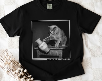 Personalized Phd Graduation Cat Shirt, Funny Unisex Doctorate Dissertation Shirt, PhD Graduation PhD Tee, Graduation Gift for PhD Student
