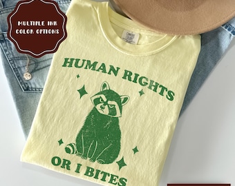 Shirt mensenrechten, shirt Comfort Colors® feministische liberale gelijkheid, grote fan van mensenrechtencadeau voor activist, retro progressief T-shirt
