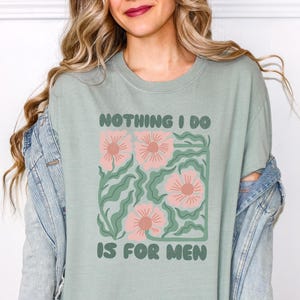 Feminine Rage Womens Rights Retro Floral Tee, Comfort Colors® Smash The Patriarchy Shirt, Feminist Girl Power Equality, Feminist Gift