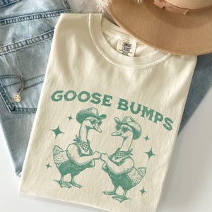 Silly Goose Shirt, Goose Bumps Western Silly Goose On the Loose Retro Meme Tshirt, Goose Gift For Animal Lover, Comfort Colors® Goose Tee